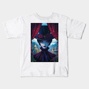 Whimsical Widow: A Portrait of Fantasy Kids T-Shirt